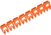 Juhtmemärgis CAB3, 0.5..1.5mm², 3, ribas 30pcs, oranž