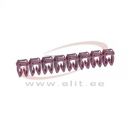 Juhtmemärgis CAB3, 4..6mm², 7, ribas 20pcs, purpurne