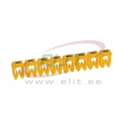 Juhtmemärgis CAB3, 1.5..2.5mm², V, ribas 30pcs, kollane