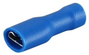 Juhtmehülss-pesa Con vv 2.8 b, PVC fully insulated, female, 1.5..2.5mm² 300V, tab 0.8x2.8mm| 288, -25..75°C, PVC, brass, 100pcs/pck, sinine