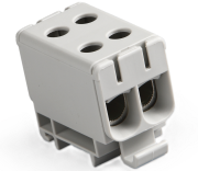 Hargnemisklemm Al/Cu UK50/2A, 1P (4holes) 2.5-50mm² 290/320A 1000VAC/ 1500VDC, Hex5 4Nm 2.5..4mm²/ 12Nm 6..50mm², TS35, MaxPro, hall