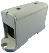 Hargnemisklemm Al/Cu UK240/1A, 1P (2holes) 35-240mm² 380/425A 1000VAC/ 1500VDC, Hex8 26Nm 35..120mm²/ 46Nm 150..240mm², panel mount, MaxPro, hall