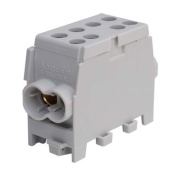 Hargnemisklemm Al/Cu HLAK 35-1/2 M2, 2x 35/25mm²/ 2x 25/16mm², 160/125A 1000VAC/DC, 3.5/2.5Nm, TS35, hall