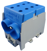 Hargnemisklemm Al/Cu HLAK 70-1/2 M2, 2x 70/50mm²/ 2x70/50mm², 250/200A 1000VAC/DC, 4Nm, TS35, sinine
