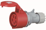 Jätkupesa, 3P+N+E 16A 415VAC, IP44, MaxPro, punane