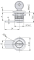 Lukk võtmega Compact Cylinder 2-117, ø16.3mm, keyed IL2233X, insert chrome plated, zinc plated steel cam +06.24, IP54, Industrilas
