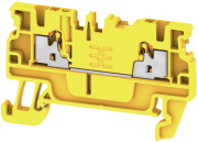 Pist-riviklemm A2C 1.5 YL, 1-tier, 1.5mm² 17.5A 500V, push-in, kollane