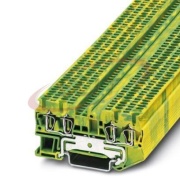 Ground Modular Terminal Block ST 1.5-QUATTRO-PE, 50pcs/pck