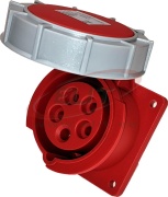 Kilbipesa, 3P+N+E 16A 415VAC, otse, IP67, MaxPro, punane