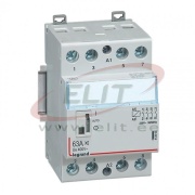 Moodulkontaktor CX³, 4NO 63A 400VAC, cv 230VAC low noise, handle, 3M, TS35