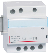 Module Bell Transformer, prim. 230VAC, sec. 24/12VAC | 24VA/18VA, 4M