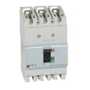 Kompaktkaitselüliti DPX³ 160, 40A 3x400VAC 16kA, short-circuit protection 0.8..1In, overload protection 10In, incl. screws/ cage clamps Al/Cu 70/95mm², panel mount, Legrand