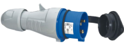 CEE Plug P17 Tempra, 1P+N+E 32A 250VAC, straight, IP44, 6h