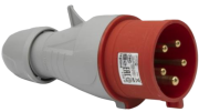 CEE Plug P17 Tempra, 3P+N+E 32A 415VAC, straight, IP44, 6h