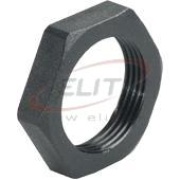 Vastumutter Synthetic, M25x1.5, mutrivõti 32mm, keermepikkus 7mm, -40..100°C, klaasfiibriga tugevdatud polüamiid, HF, must