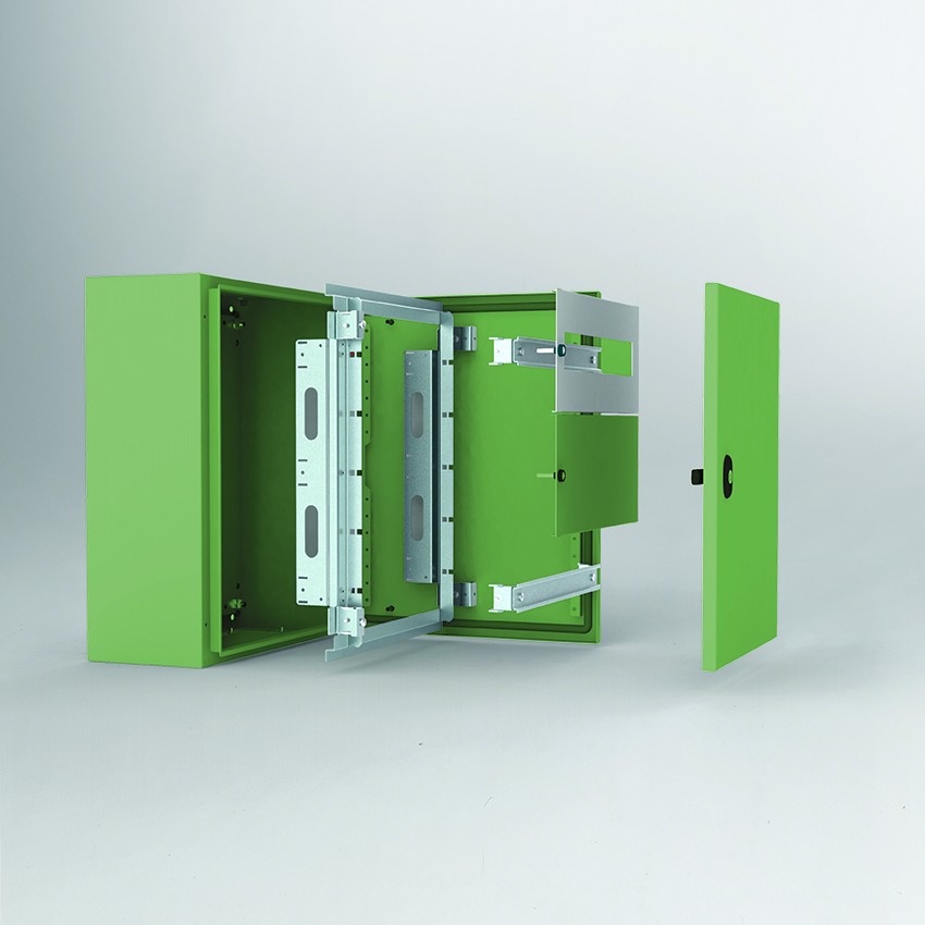 Moodulraam ECMI, 3x 16M, 400Wx500H, komp., moodulpaneelid, tsinkpassiveeritud TS35, paigaldustarvikud, C3M| epoksüvaigu kiht, hall