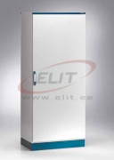 Metallkapp E MOX, 600Wx2000Hx400D, monoblokk, 1x uks, tagasein, paigaldusplaat, 4punkti lukustus, ø3mm topeltlukustussüsteem, kaabli sisseviiguplaadid, tihend, C3M| epoksüvaikukiht, IP66 IK10, NEMA12, ookeanisinine, hall