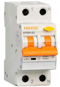 Kombikaitselüliti EPBR-63H, 1B+N 6A 30mA 10kA, type AC, 2M, 10mm²