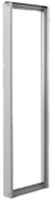 Moodulraam EUSM, 600Wx1800H, 2 uprights, 2 covers, 2 trim rails, incl. mounting accessories, grey