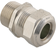 Läbiviik Ex Compact MS, M40x1.5, ø21..26mm| 1osaline tihend, mutrivõti 41, keermepikkus 14mm, -60..105°C, nikeldatud messing, FPM, NBR, kompl. O-tihend, Ex d IIC/ Ex e II, CE/IECEx/DNV, IP68/69K