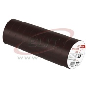 Isoleerteip, 15mm x 10m, dielectric strength 40kV/mm, PVC, UV resistant, water resistant, -25..90°C, pruun