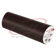 Isoleerteip, 19mm x 20m, dielectric strength 40kV/mm, PVC, UV resistant, water resistant, -25..90°C, pruun
