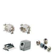 Heavy-duty connector kit RockStar® HDC-KIT-HE 24.131, Size 8, 24P, 16A 500V, diecast alumiinium, PG, Weidmüller