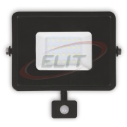 LED tulvvalgusti Plati 30W 6000K 2500lm 120° IP65 PIR, must