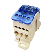 Jaotusklemm Al/Cu, 16mm²|2.5Nm/ 4x6mm²|1.2Nm, 2x16mm²|2.5Nm 80A 690VAC, TS35, paigaldusplaat