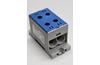 Hargnemisklemm Al/Cu TBA, 1P (4holes) 35-95mm² 440/490A 1000VAC/1500VDC, 35mm DIN-rail, panel mount, blue