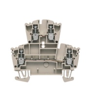 Kruvi-riviklemm WDK 2.5, 2-korrust, 2.5mm² 24A 400V, Weidmüller, beež