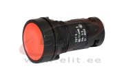 Surunupp XB7 Monolithic, ø22.5mm, 1NC 10A 250VAC, IP54, punane
