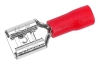 Juhtmehülss-pesa Con vh 2.8 r, PVC insulated, female, 0.5..1mm² 300V, tab 0.8x2.8mm| 288, -25..75°C, PVC, brass, 100pcs/pck, punane