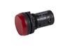 Märktuli Osmoz, head| ø22.5mm, LED 230VAC, IP66/69K IK05, punane