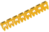 Juhtmemärgis CAB3, 0.5..1.5mm², D, ribas 30pcs, kollane