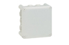Plastkarp Plexo, 130Wx130Hx74D, 10glands ø4..25mm cable/tube, -25..40°C, PS, cover with 4x ¼ turn lock screw, IP55 IK07, hall