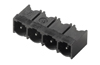 PCB Plug-In Connector SL 7.62HP/04/90G 3.2 SN BK BX, male header, closed side, THT solder connection, 7.62mm, 4P, 90°, solder pin 3.2mm, tinned, black