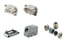 Heavy-duty connector kit RockStar® HDC-KIT-HE 10.110 M, kit, size 4, 90°, 10P, 16A 500V, diecast alumiinium, -40..100°C, brass M25, screw clamp, IP65