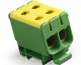 Hargnemisklemm Al/Cu UK50/2PE, 1P (4holes) 2.5-50mm² 290/320A 1000VAC/ 1500VDC, Hex5 4Nm 2.5..4mm²/ 12Nm 6..50mm², TS35, MaxPro, koro