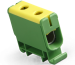 Hargnemisklemm Al/Cu UK50/1PE, 1P (2holes) 2.5-50mm² 145/160A 1000VAC/ 1500VDC, Hex5 4Nm 2.5..4mm²/ 12Nm 6..50mm², TS35, MaxPro, koro