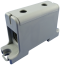 Hargnemisklemm Al/Cu UK95/1A, 1P (2holes) 16-95mm² 220/245A 1000VAC/ 1500VDC, Hex6 12N 6..25mm²/ 22Nm 35..95mm², TS35/ panel mount, hall