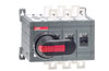 OT160E03CP| Change-over Switch, 90kW 160A 3x 415VAC, incl. piston handle (IP65), shaft (161mm), bolt set, padlockable (OFF), door interlock (I-II, padlocked)