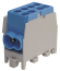 Hargnemisklemm Al/Cu HLAK 25-1/2 M2, 2x 25/16mm²/ 2x 16/10mm², 130/100A 1000VAC/DC, 2.5/2Nm, TS35, sinine
