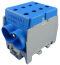 Hargnemisklemm Al/Cu HLAK 70-1/2 M2, 2x 70/50mm²/ 2x70/50mm², 250/200A 1000VAC/DC, 4Nm, TS35, sinine