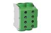 Hargnemisklemm Al/Cu HLAK 70-1/2 M2, 2x 70/50mm²/ 2x70/50mm², 250/200A 1000VAC/DC, 4Nm, TS35, roheline