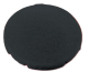 Nupuplaat M22-XD-S, flat, blank, 10pcs/pck, black