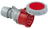 Jätkupesa, 7P 16A 415VAC, IP67, MaxPro, red