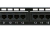 Ristpaneel 19-in., 1U 24xRJ45 cat6 UTP, must