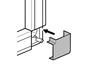 L-nurk DLP-S, 40x16mm, valge