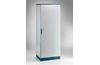 Metallkapp ENUX, 600Wx2000Hx400D, frame, blank door, rear panel, lever-operated double bar locking w. 3mm double-bit insert, modular, adj. cable entry w. sealing gasket, C3M| epoxy resin layer, IP55 IK10, NEMA12, sinine/ hall